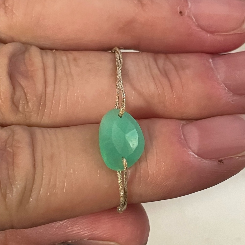 Chrysoprase bracelet